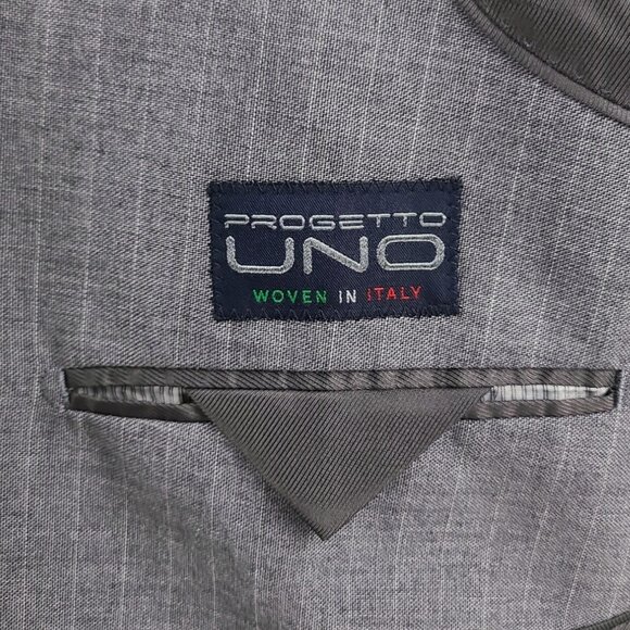 Banana Republic Slim Fit Gray Stripped Blazer 44R - Picture 15 of 16